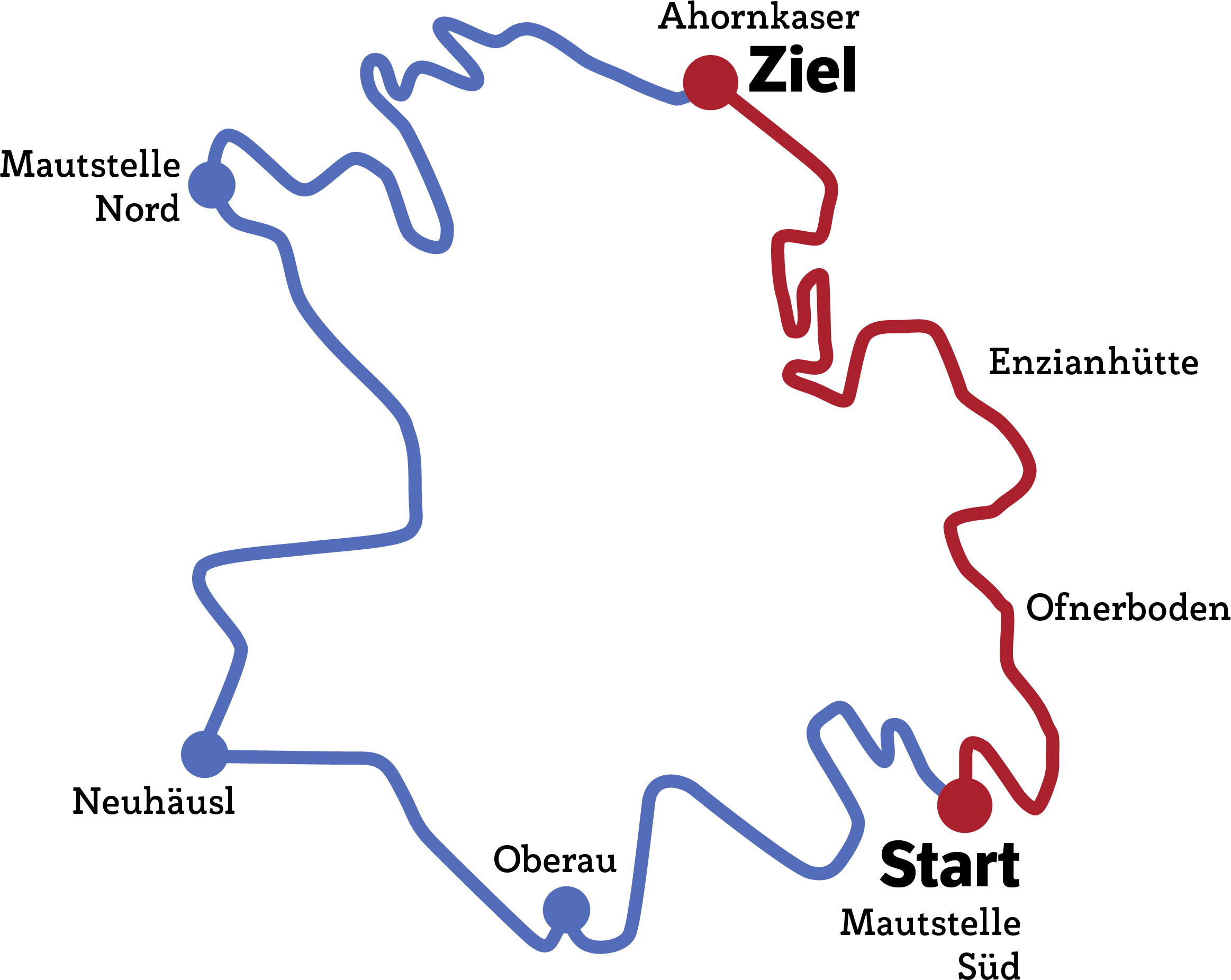 Streckenplan | Internationaler Edelweiß-Bergpreis Roßfeld Berchtesgaden